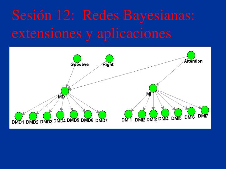 sesi n 12 redes bayesianas extensiones y aplicaciones