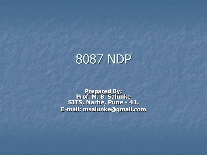 8087 ndp