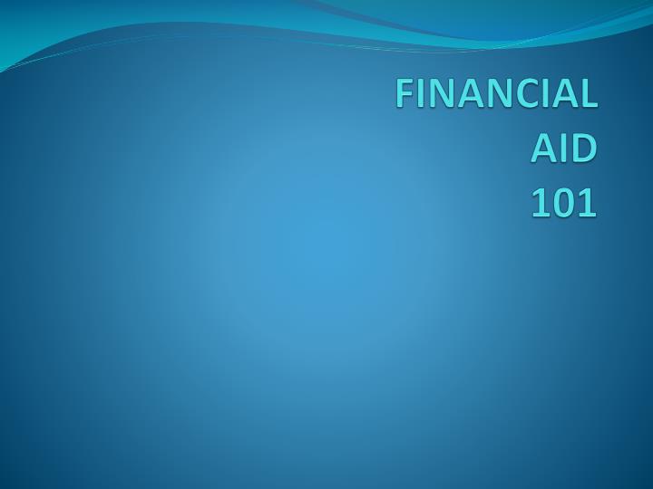 financial aid 101