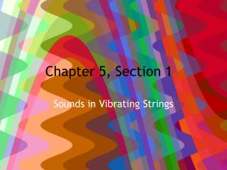 chapter 5 section 1