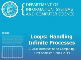Loops: Handling Infinite Processes