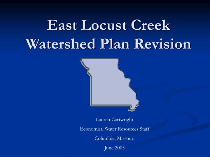 east locust creek watershed plan revision