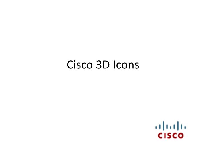 cisco 3d icons