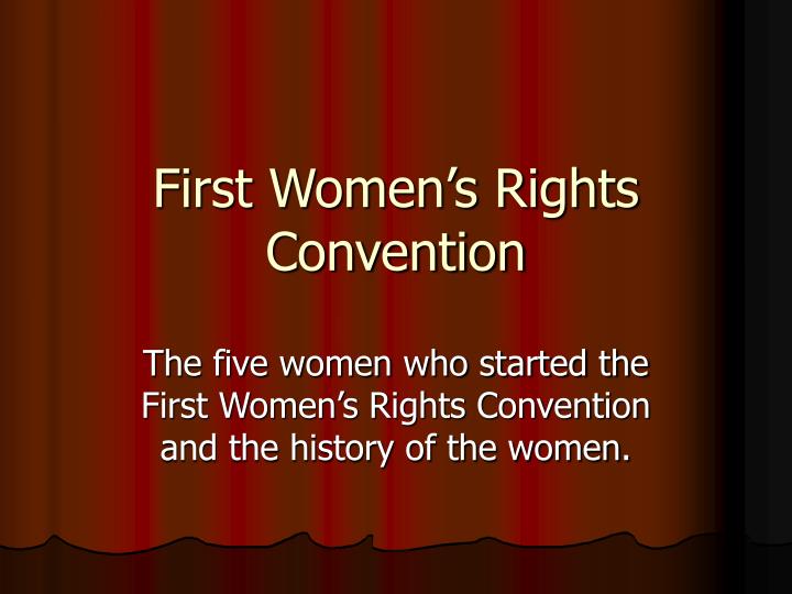 first women s rights convention
