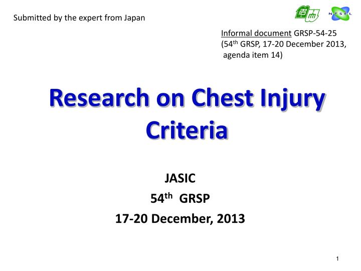 research on chest injury criteria
