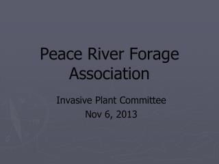 Peace River Forage Association