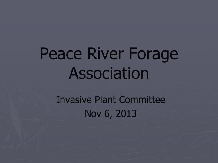 peace river forage association