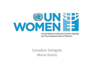 Canadian Delegate Marie Kenny