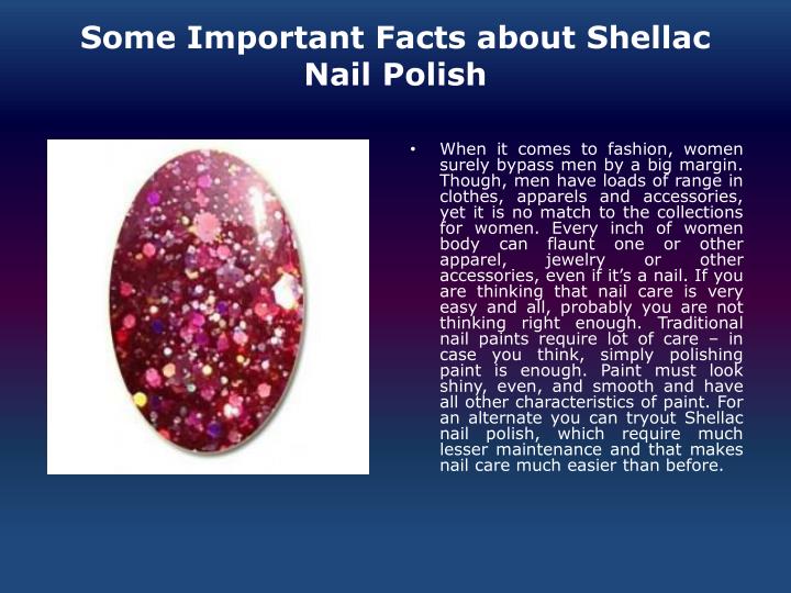 some important facts about shellac nail polish